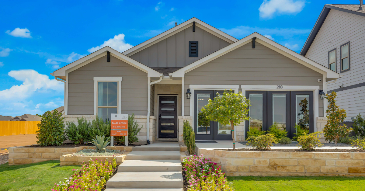 Monochromatic&nbsp;with White Accents Farmhouse Exterior