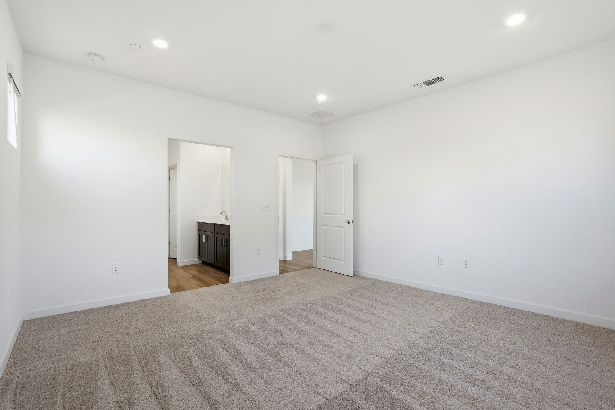 A room with white walls.