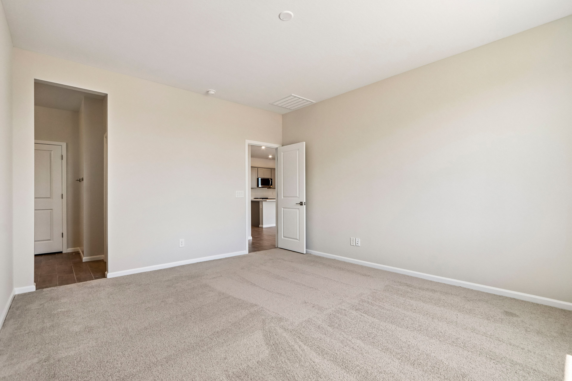 A room with white walls.
