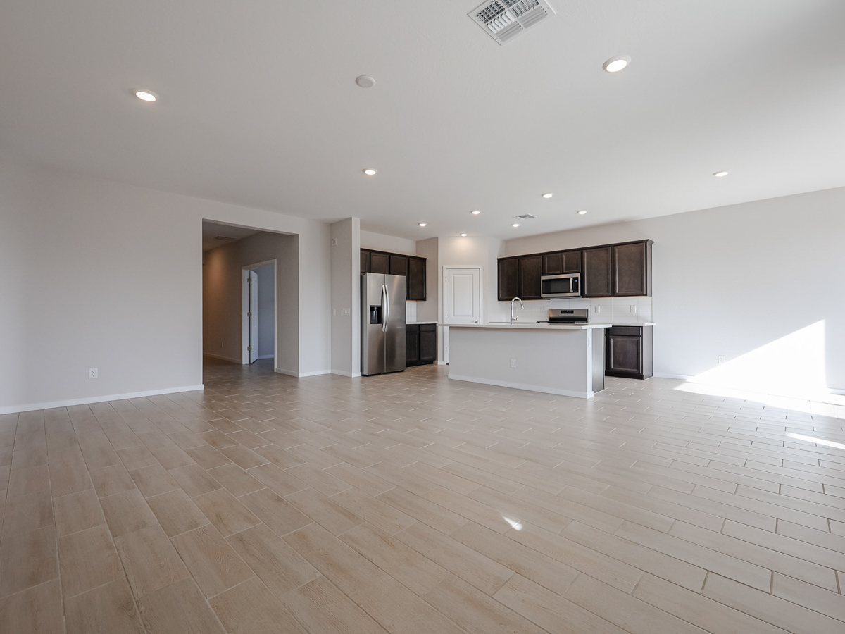 A large empty kitchen.