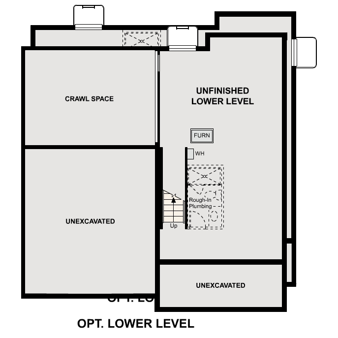 Diagram Ontario Floorplan, Basement Option