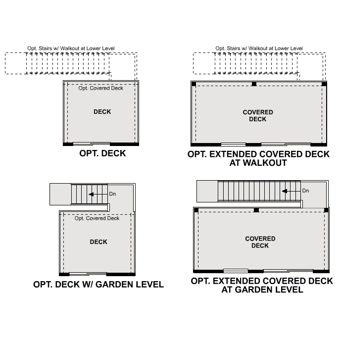 Diagram. Powell Floorplan, Main Level Options
