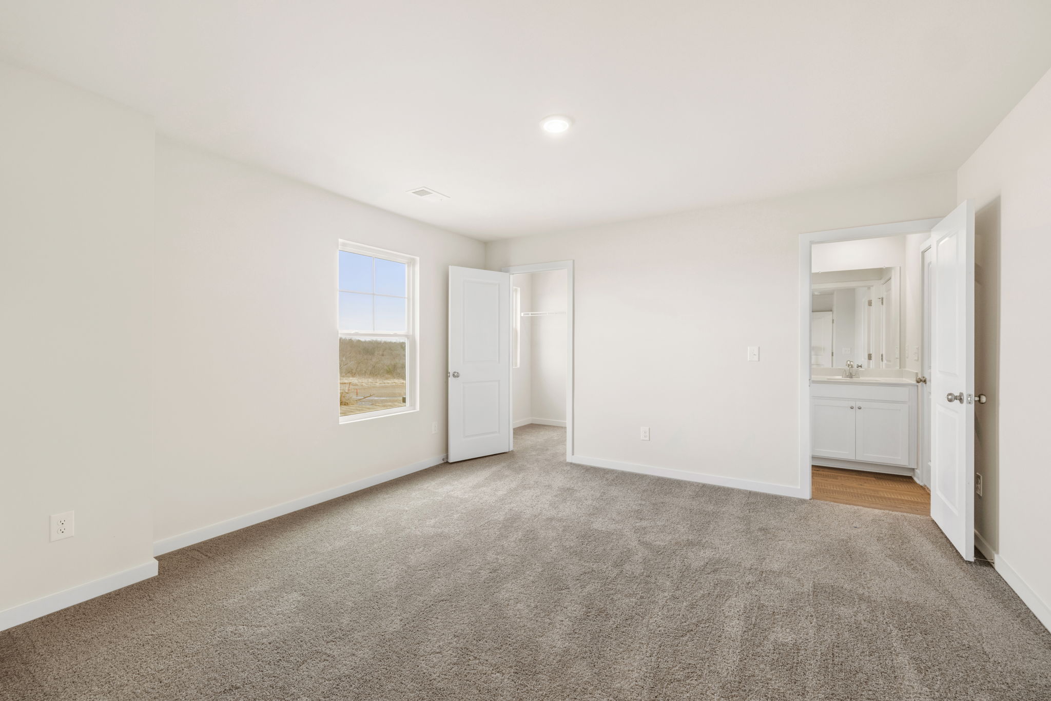 A room with white walls.