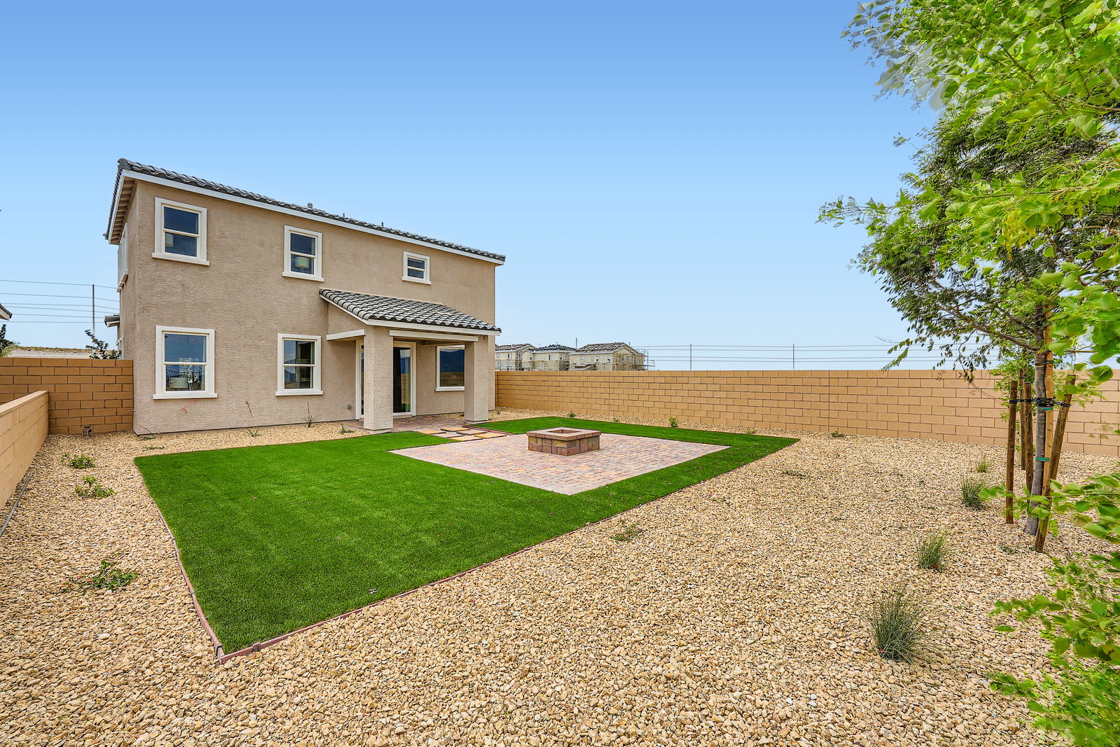 A house with a large yard.