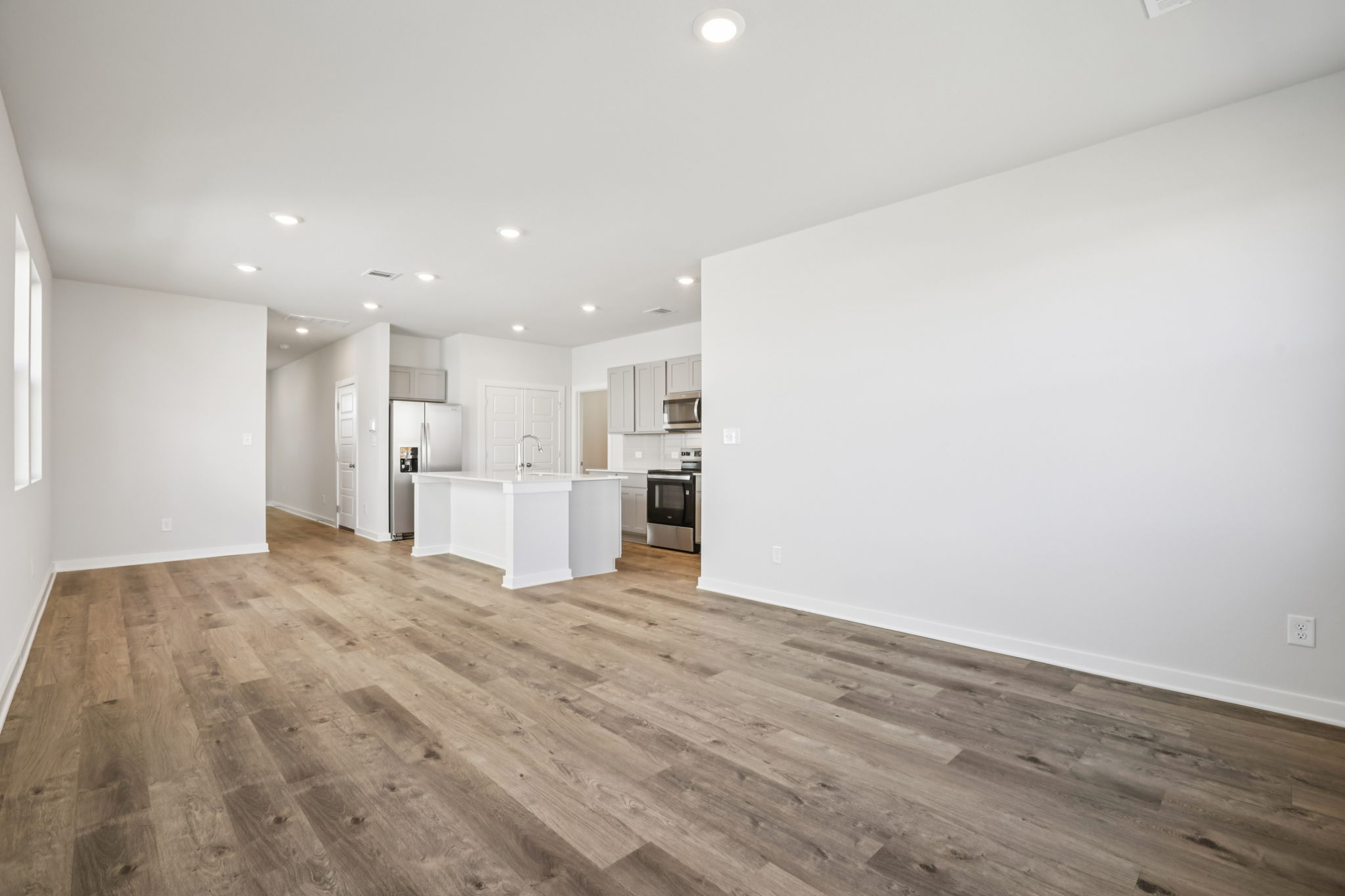 A large empty kitchen.