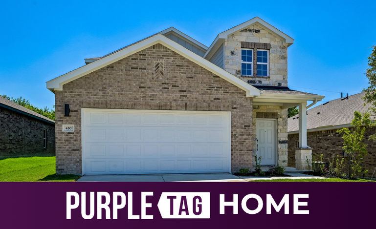 A house with a garage.