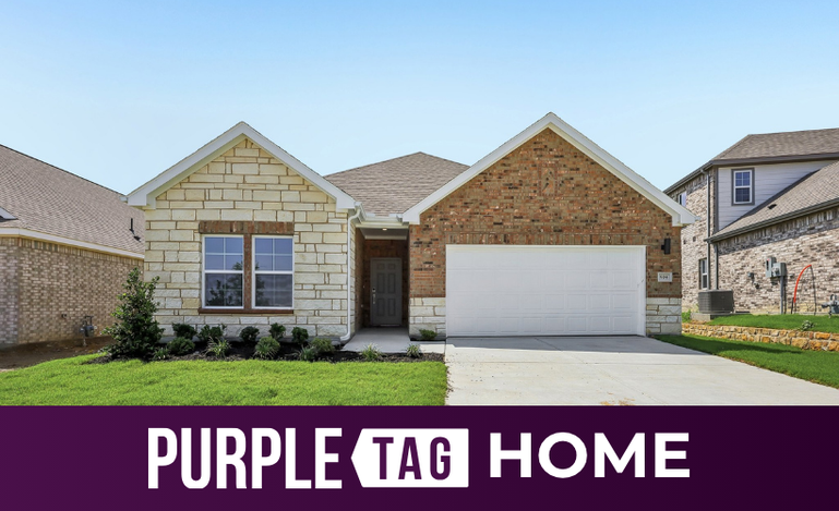 A house with a garage.