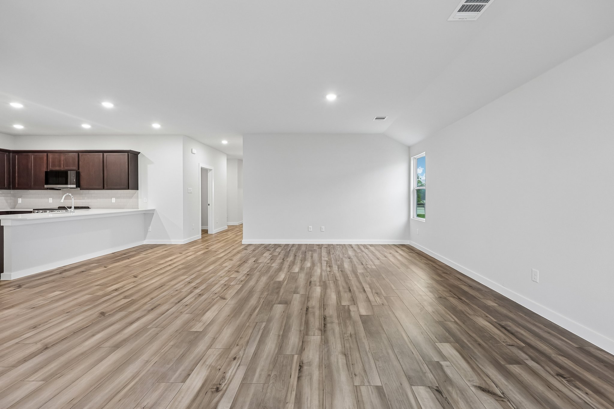 A large empty room.