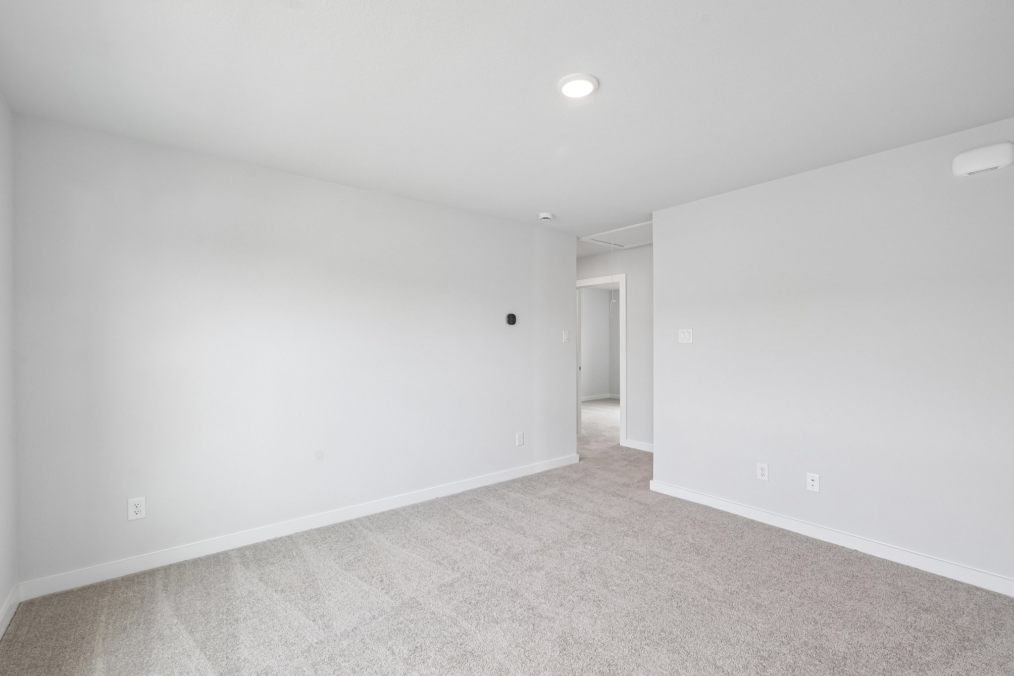 A room with white walls.