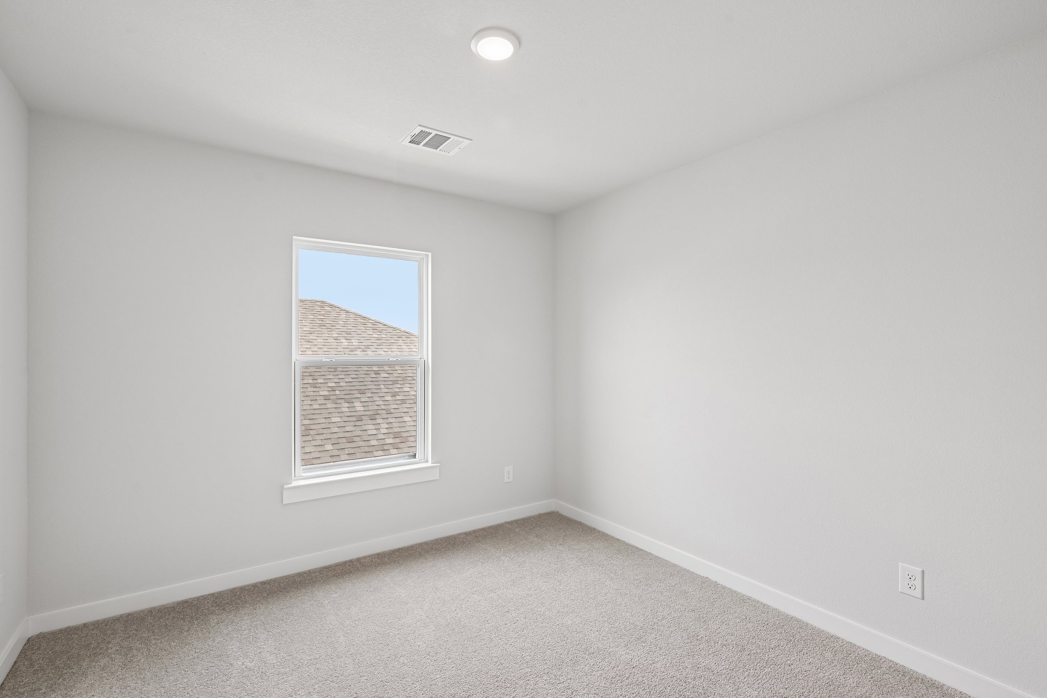A room with a window.