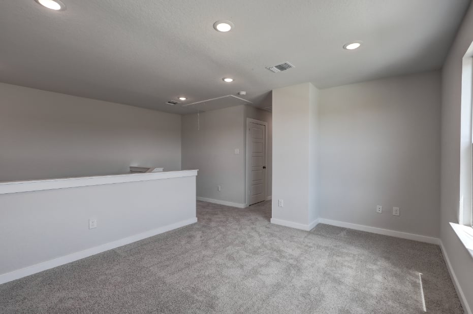 A room with white walls.