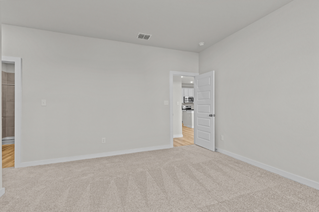 A room with white walls.