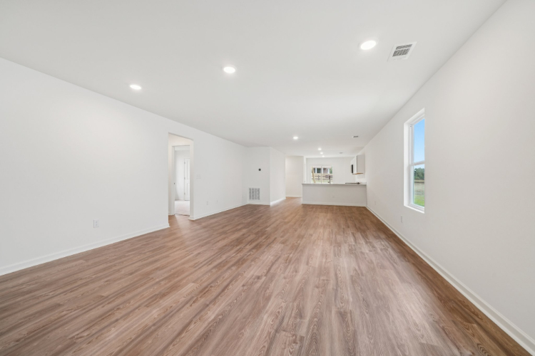 A large empty room.